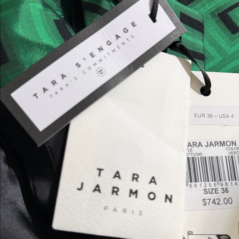 NWT Tara Jarmon Martinvert graphic-print coat - Picture 11 of 11
